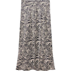 Mint Velvet Zebra Print Satin Slip Midi Skirt